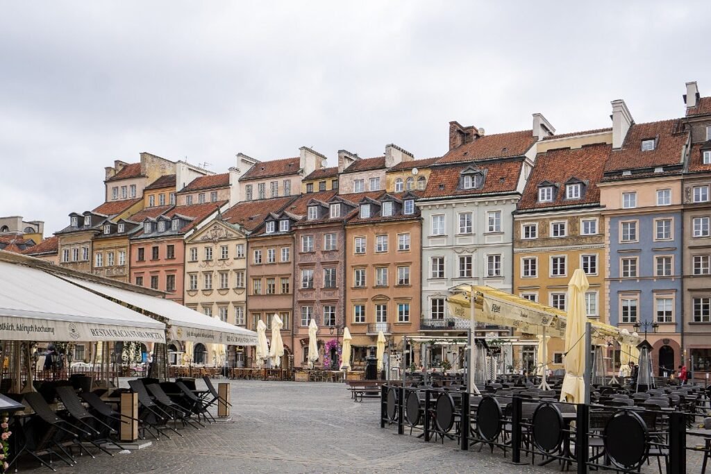 Old Town Market Square in Warsaw, Poland
